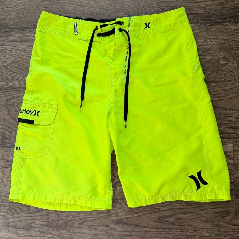 Hurley Neon Yellow Board Short Swim Trunk